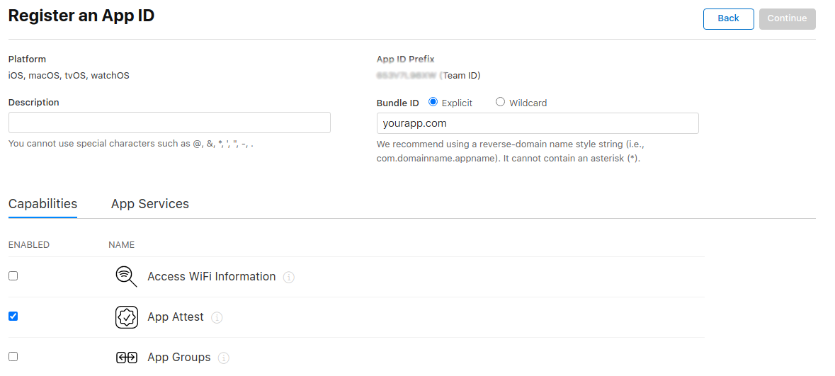 App ID